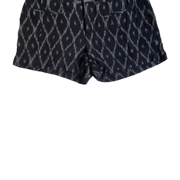 Gap Ikat black gray white canvas shorts sz 2 - Picture 5 of 15